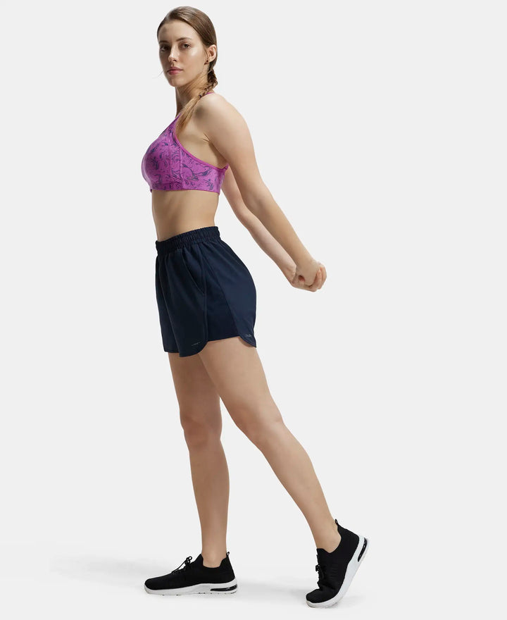 Lightweight Microfiber Fabric Straight Fit Shorts with Zipper Pockets - Sky Captain-6