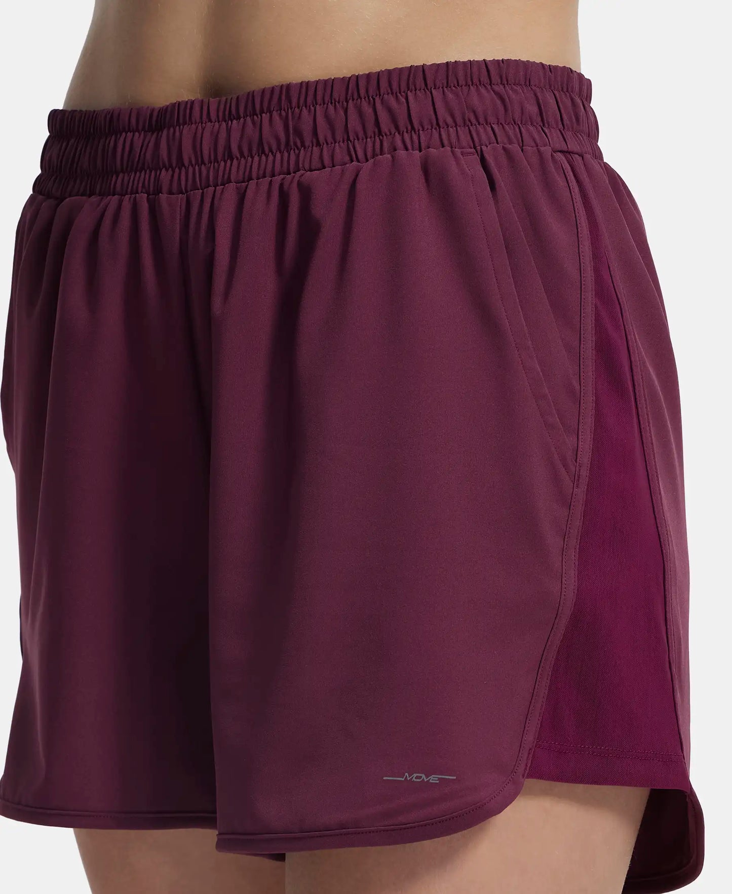 Lightweight Microfiber Fabric Straight Fit Shorts with Zipper Pockets - Wine Tasting-7