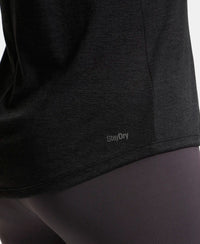 Microfiber Fabric Graphic Printed Tank Top With Breathable Mesh - Black-8