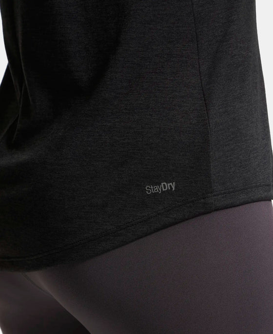 Microfiber Fabric Graphic Printed Tank Top With Breathable Mesh - Black-8