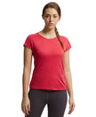 Microfiber Fabric Breathable Mesh Relaxed Fit Graphic Printed Round Neck Half Sleeve T-Shirt - Virtual Pink-1