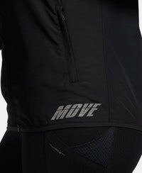 Microfiber Fabric Relaxed Fit Raglan Styled Water Resistant Hoodie Jacket - Black-7