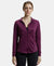 Microfiber Relaxed fit Jacket with Curved Back Hem and StayDry Treatment - Grape Wine-1
