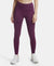 Microfiber Elastane Performance 7/8th Leggings with Broadwaistband & Back Pocket - Grapewine Print-1