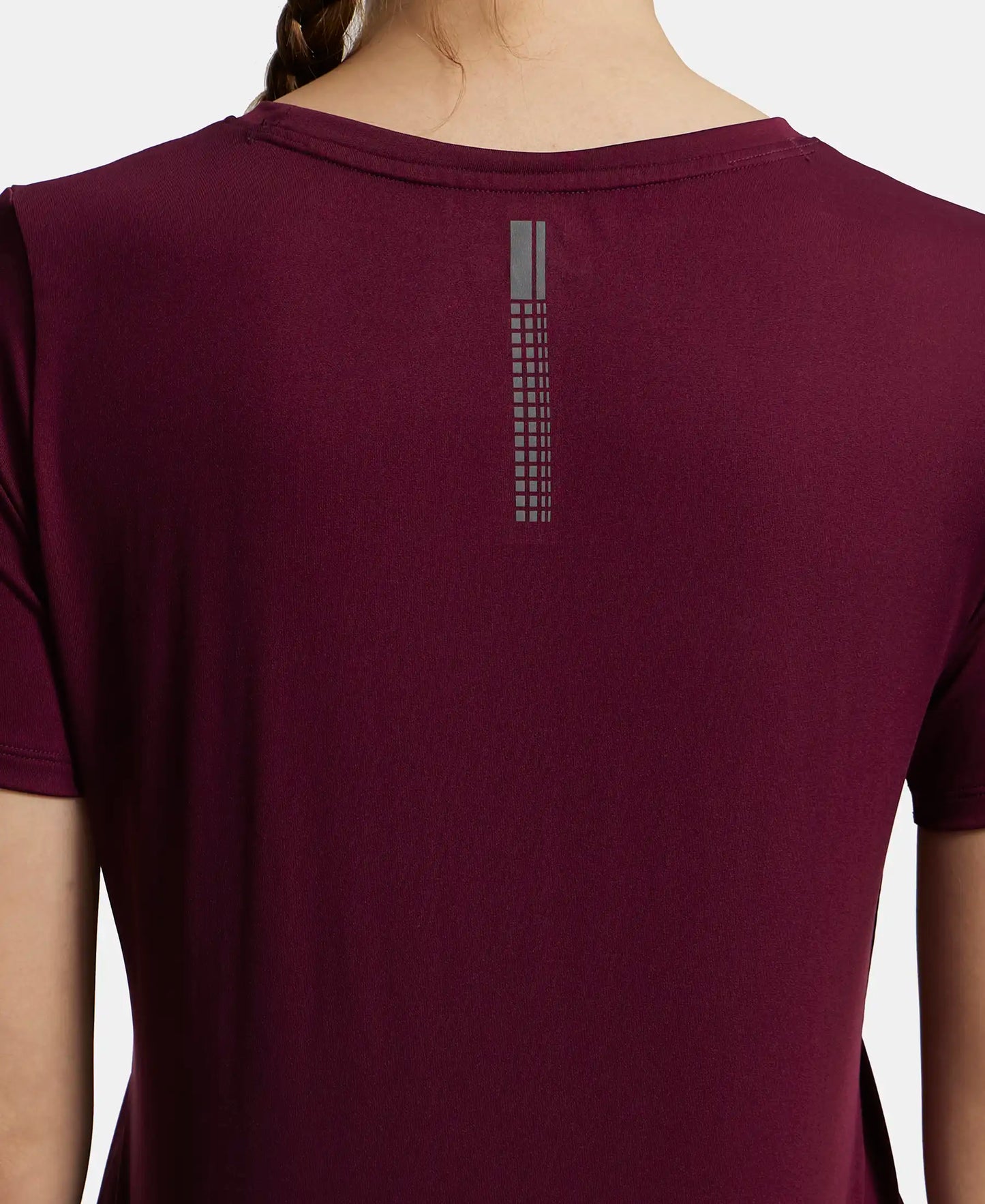Microfiber Polyester Fabric Relaxed Fit Solid Round Neck Half Sleeve T-Shirt - Wine Tasting-7