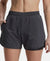 Microfiber Elastane Double Layered Woven Fabric Regular Fit Shorts with Zipper Pockets - Forged Iron-1