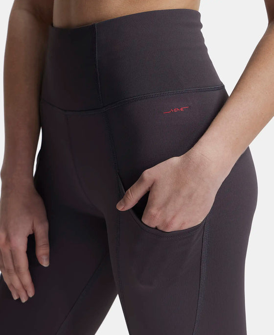 Microfiber Elastane Slim Fit Shorts with Side Pockets - Forged Iron-7