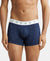 Super Combed Cotton Elastane Printed Trunk with Ultrasoft Waistband - Navy-1