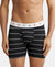 Super Combed Cotton Elastane Printed Boxer Brief with Ultrasoft Waistband - Black-1