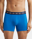 Super Combed Cotton Elastane Solid Trunk with Ultrasoft Waistband - Classic Blue-1