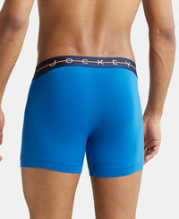 Super Combed Cotton Elastane Solid Trunk with Ultrasoft Waistband - Classic Blue-3