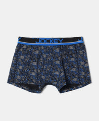 Super Combed Cotton Elastane Printed Trunk with Ultrasoft Waistband - Assorted Prints-12