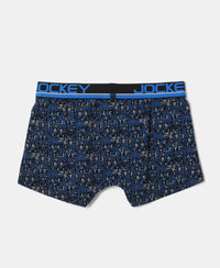 Super Combed Cotton Elastane Printed Trunk with Ultrasoft Waistband - Assorted Prints-13