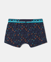 Super Combed Cotton Elastane Printed Trunk with Ultrasoft Waistband - Assorted Prints-15