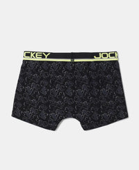 Super Combed Cotton Elastane Printed Trunk with Ultrasoft Waistband - Assorted Prints-17