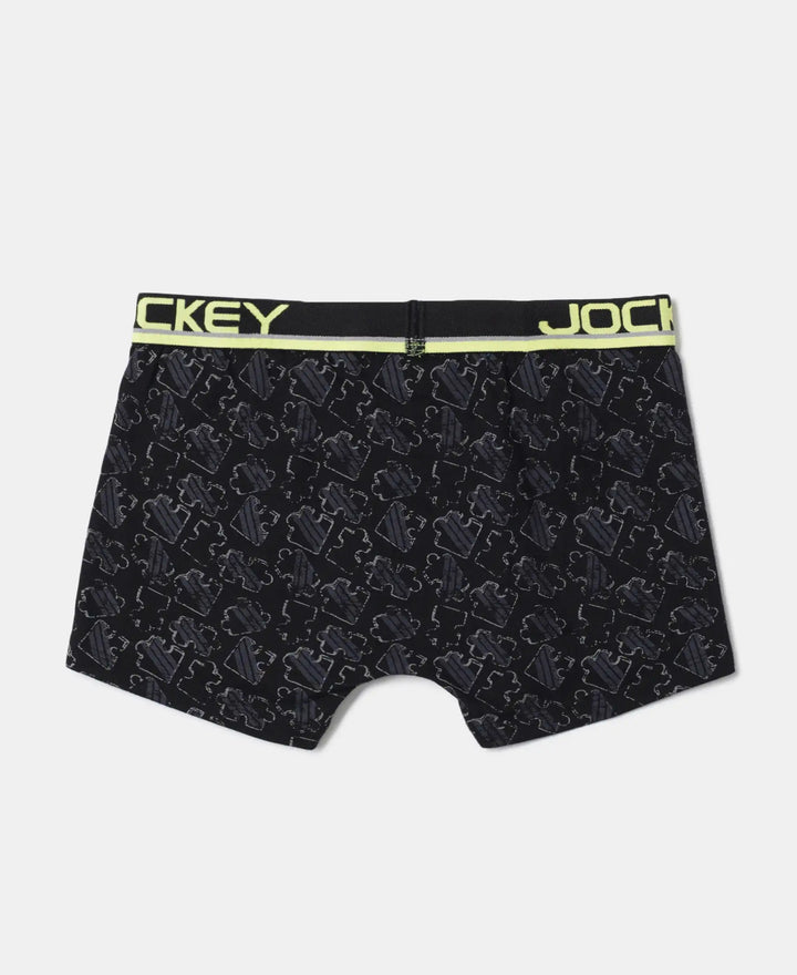 Super Combed Cotton Elastane Printed Trunk with Ultrasoft Waistband - Assorted Prints-17
