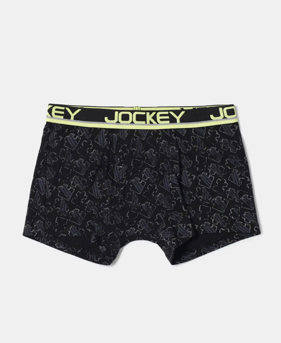 Super Combed Cotton Elastane Printed Trunk with Ultrasoft Waistband - Assorted Prints-18