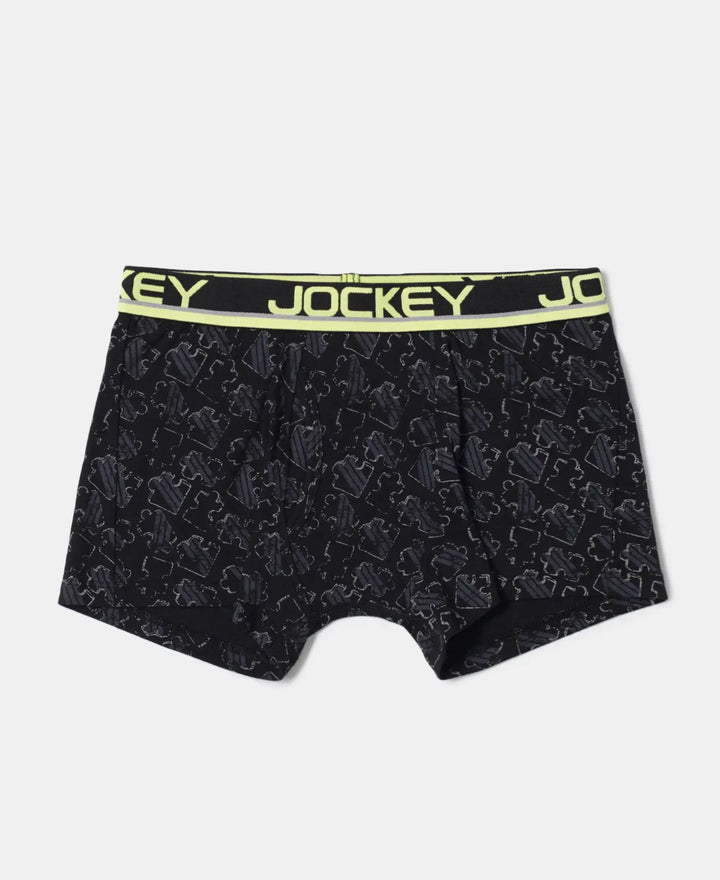 Super Combed Cotton Elastane Printed Trunk with Ultrasoft Waistband - Assorted Prints-18