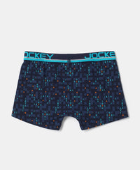 Super Combed Cotton Elastane Printed Trunk with Ultrasoft Waistband - Assorted Prints-2