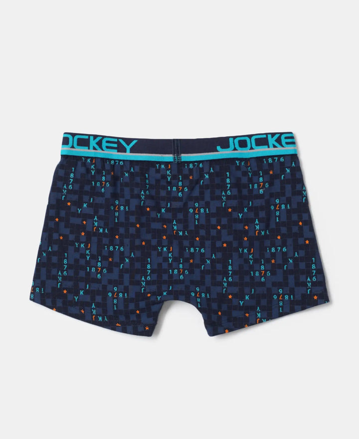 Super Combed Cotton Elastane Printed Trunk with Ultrasoft Waistband - Assorted Prints-2