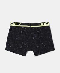 Super Combed Cotton Elastane Printed Trunk with Ultrasoft Waistband - Assorted Prints-21