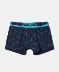 Super Combed Cotton Elastane Printed Trunk with Ultrasoft Waistband - Assorted Prints-3