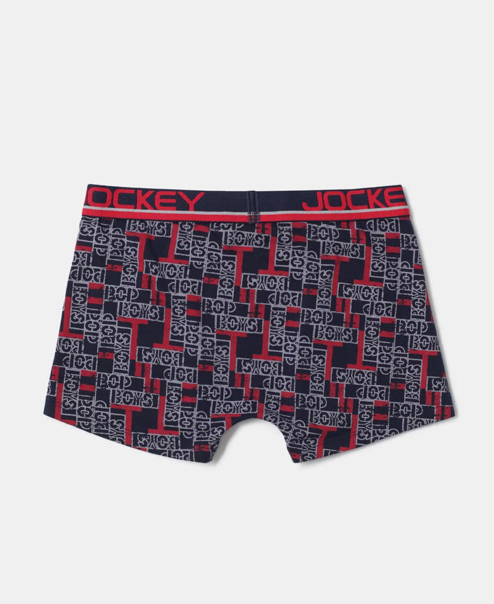 Super Combed Cotton Elastane Printed Trunk with Ultrasoft Waistband - Assorted Prints-4
