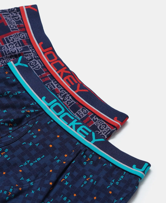 Super Combed Cotton Elastane Printed Trunk with Ultrasoft Waistband - Assorted Prints-6
