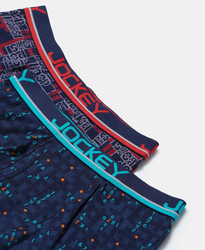 Super Combed Cotton Elastane Printed Trunk with Ultrasoft Waistband - Assorted Prints-6