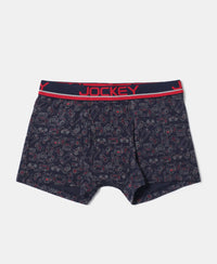 Super Combed Cotton Elastane Printed Trunk with Ultrasoft Waistband - Assorted Prints-9