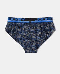 Super Combed Cotton Elastane Printed Brief with Ultrasoft Waistband - Assorted Color & Prints-20