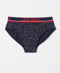 Super Combed Cotton Elastane Printed Brief with Ultrasoft Waistband - Assorted Color & Prints-2