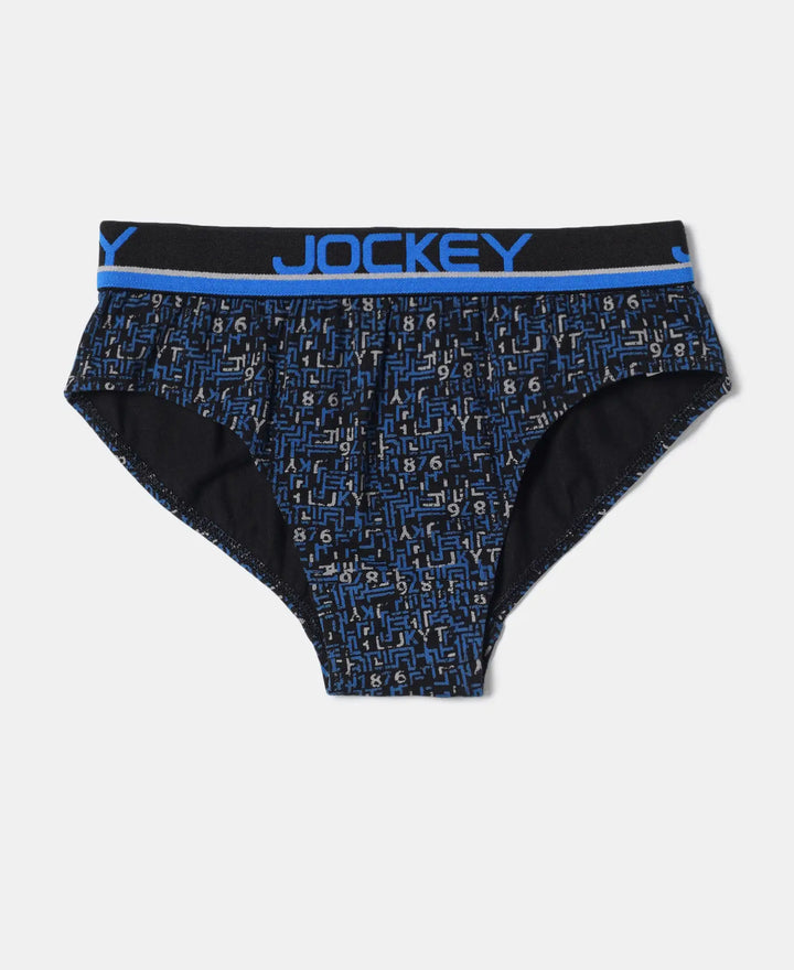 Super Combed Cotton Elastane Printed Brief with Ultrasoft Waistband - Assorted Color & Prints-5