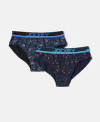 Super Combed Cotton Elastane Printed Brief with Ultrasoft Waistband - Assorted Color & Prints-8
