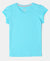 Super Combed Cotton Solid Short Sleeve T-Shirt - Blue Curacao-1