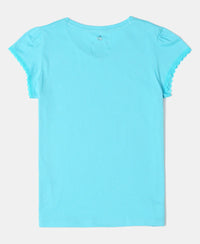 Super Combed Cotton Solid Short Sleeve T-Shirt - Blue Curacao-2