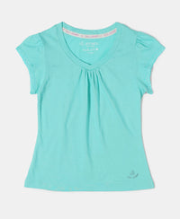 Super Combed Cotton Solid Short Sleeve T-Shirt - Cockatoo-1