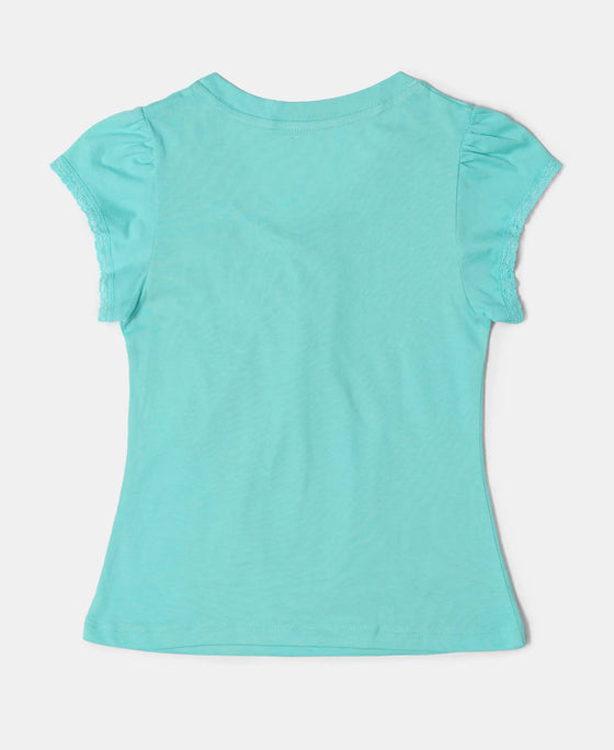 Super Combed Cotton Solid Short Sleeve T-Shirt - Cockatoo-2