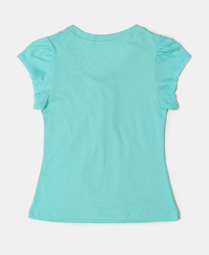 Super Combed Cotton Solid Short Sleeve T-Shirt - Cockatoo-2