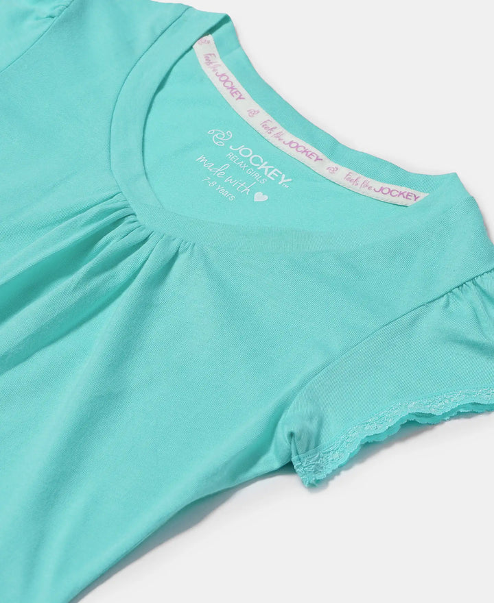 Super Combed Cotton Solid Short Sleeve T-Shirt - Cockatoo-3