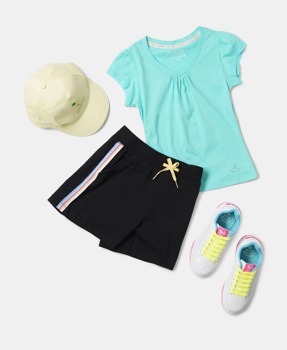 Super Combed Cotton Solid Short Sleeve T-Shirt - Cockatoo-4