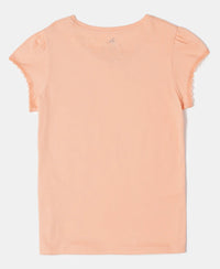 Super Combed Cotton Solid Short Sleeve T-Shirt - Coral Reef-2