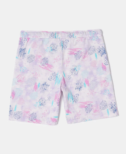 Super Combed Cotton Printed Shorts - Lavendula-2