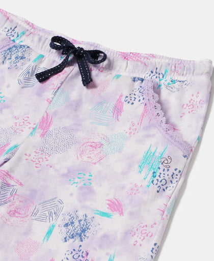 Super Combed Cotton Printed Shorts - Lavendula-3