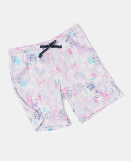 Super Combed Cotton Printed Shorts - Lavendula-4