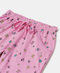 Super Combed Cotton Printed Shorts - Wild Orchid Printed-3