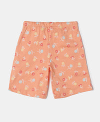 Super Combed Cotton Short Sleeve T-Shirt and Printed Shorts Set - Coral Reef-3