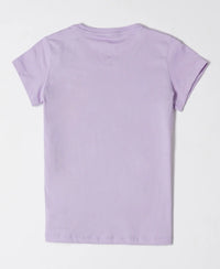 Super Combed Cotton Short Sleeve T-Shirt and Printed Pyjama Set - Lavendula-3