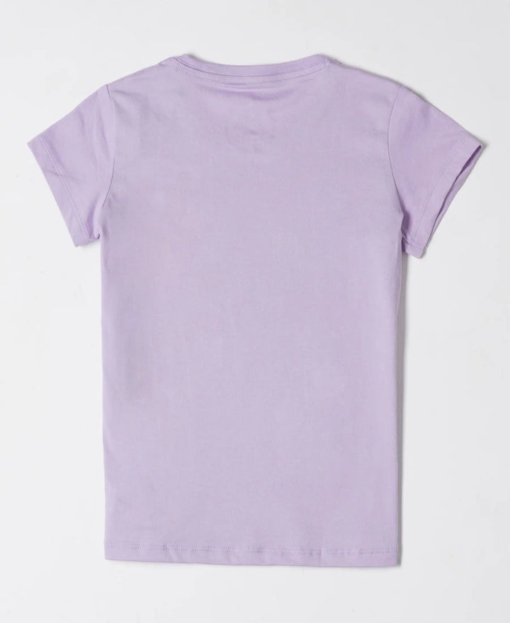 Super Combed Cotton Short Sleeve T-Shirt and Printed Pyjama Set - Lavendula-3