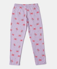 Super Combed Cotton Short Sleeve T-Shirt and Printed Pyjama Set - Lavendula-6